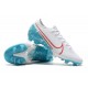 Chaussures Nike Mercurial Vapor 13 Elite FG Blanc Bleu