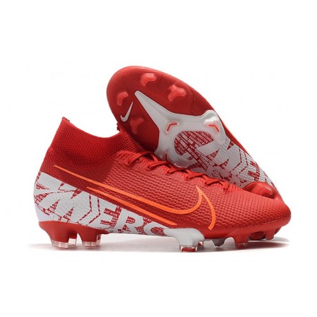Nike Crampons Mercurial Superfly 7 Elite FG - Rouge Blanc