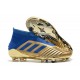 Chaussure de Foot adidas Predator 19+ FG - Or Bleu