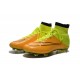 Chaussure a Crampon Cristiano Ronaldo Nike Mercurial Superfly FG Cuir Jaune Volt