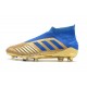 Chaussure de Foot adidas Predator 19+ FG - Or Bleu