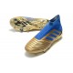 Chaussure de Foot adidas Predator 19+ FG - Or Bleu