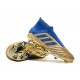 Chaussure de Foot adidas Predator 19+ FG - Or Bleu