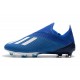 Crampons de Foot Nouvelles adidas X 19+ FG - Bleu Blanc