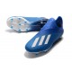 Crampons de Foot Nouvelles adidas X 19+ FG - Bleu Blanc