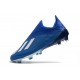 Crampons de Foot Nouvelles adidas X 19+ FG - Bleu Blanc
