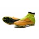 Chaussure a Crampon Cristiano Ronaldo Nike Mercurial Superfly FG Cuir Jaune Volt