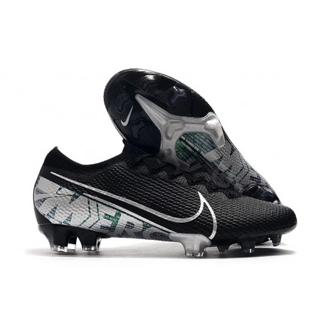 Nike Mercurial Vapor XIII Elite FG Crampons Noir Argent