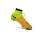 Chaussure a Crampon Cristiano Ronaldo Nike Mercurial Superfly FG Cuir Jaune Volt