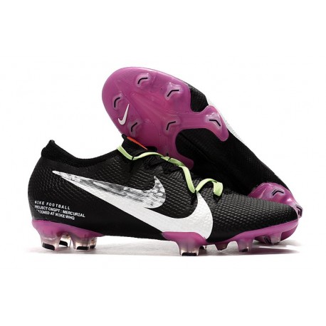 Nike Mercurial Vapor XIII Elite FG Crampons Noir Violet Blanc