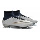 Chausssures Neuf 2015-2016 Nike Mercurial Superfly 4 FG Argent Noir Blanc
