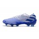 Crampon Nouvelles adidas Nemeziz 19.1 FG - Blanc Bleu