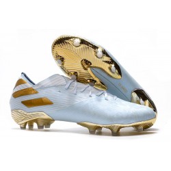 Crampon Nouvelles adidas Nemeziz 19.1 FG - Bold Aqua/Or/Blanc