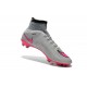 Chaussure Crampons Moulés Nike Mercurial Superfly Iv FG CR7 Gris Rose