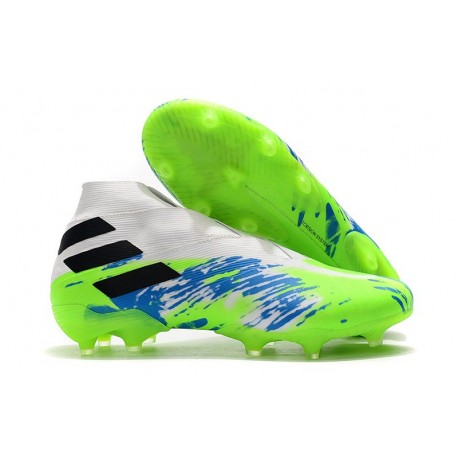 Chaussures Nouvelle adidas Nemeziz 19+ FG Blanc Vert Noir