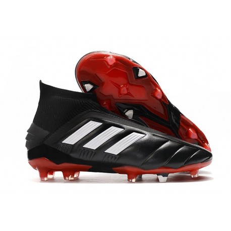 Chaussure de Foot adidas Predator Mania 19+FG ADV Noir Blanc Rouge