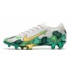Mbappe Nike Mercurial Vapor XIII Elite FG Crampons Gris Or Vert