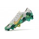 Mbappe Nike Mercurial Vapor XIII Elite FG Crampons Gris Or Vert