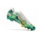 Mbappe Nike Mercurial Vapor XIII Elite FG Crampons Gris Or Vert