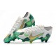 Mbappe Nike Mercurial Vapor XIII Elite FG Crampons Gris Or Vert