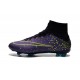 Chaussure Crampons Moulés Nike Mercurial Superfly Iv FG CR7 Violet Noir