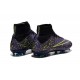 Chaussure Crampons Moulés Nike Mercurial Superfly Iv FG CR7 Violet Noir