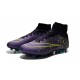 Chaussure Crampons Moulés Nike Mercurial Superfly Iv FG CR7 Violet Noir