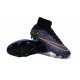 Chaussure Crampons Moulés Nike Mercurial Superfly Iv FG CR7 Violet Noir