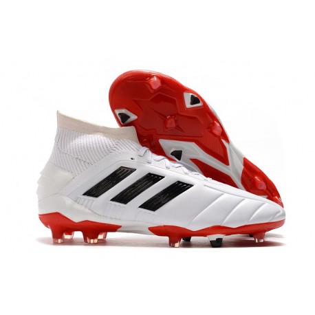 Chaussure adidas Predator Mania 19.1 FG ADV -Blanc Noir