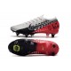 Chaussures Nike Mercurial Vapor 13 Elite SG-Pro Neymar Platine Noir Rouge