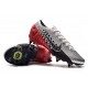 Chaussures Nike Mercurial Vapor 13 Elite SG-Pro Neymar Platine Noir Rouge