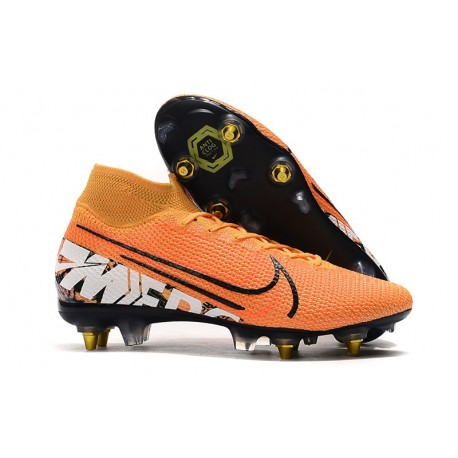 Nouvelles Nike Mercurial Superfly VII Elite SG-Pro Orange Blanc Noir