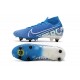 Nouvelles Nike Mercurial Superfly VII Elite SG-Pro New Lights Bleu Blanc