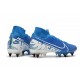 Nouvelles Nike Mercurial Superfly VII Elite SG-Pro New Lights Bleu Blanc