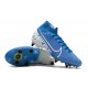 Nouvelles Nike Mercurial Superfly VII Elite SG-Pro New Lights Bleu Blanc