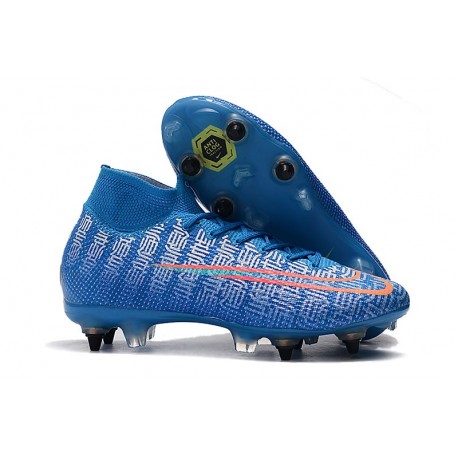 Nouvelles Nike Mercurial Superfly VII Elite SG-Pro Bleu Rouge