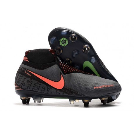 Nike Phantom VSN Elite DF SG-Pro Anti Clog Gris foncé Mangue claire Noir