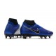 Nike Phantom VSN Elite DF SG-Pro Anti Clog Bleu Chrome Blanc