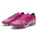 Nike Mercurial Vapor XIII Elite FG Crampons Violet Blanc