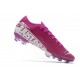 Nike Mercurial Vapor XIII Elite FG Crampons Violet Blanc