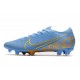 Chaussure Nike Mercurial Vapor 13 Elite FG ACC Bleu Or