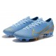 Chaussure Nike Mercurial Vapor 13 Elite FG ACC Bleu Or