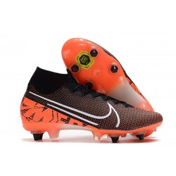 Nouvelles Nike Mercurial Superfly VII Elite SG-Pro Noir Blanc Cramoisi