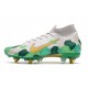 Nouvelles Nike Mercurial Superfly VII Elite SG-Pro Mbappe Gris Vert Or