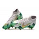 Nouvelles Nike Mercurial Superfly VII Elite SG-Pro Mbappe Gris Vert Or