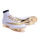 Chaussure a Crampon Cristiano Ronaldo Nike Mercurial Superfly FG Blanc Or
