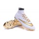 Chaussure a Crampon Cristiano Ronaldo Nike Mercurial Superfly FG Blanc Or