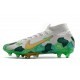 Nike Mercurial Superfly VII Elite AG-PRO Mbappe Gris Vert Or