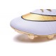 Chaussure a Crampon Cristiano Ronaldo Nike Mercurial Superfly FG Blanc Or