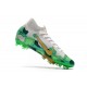Nike Mercurial Superfly VII Elite AG-PRO Mbappe Gris Vert Or